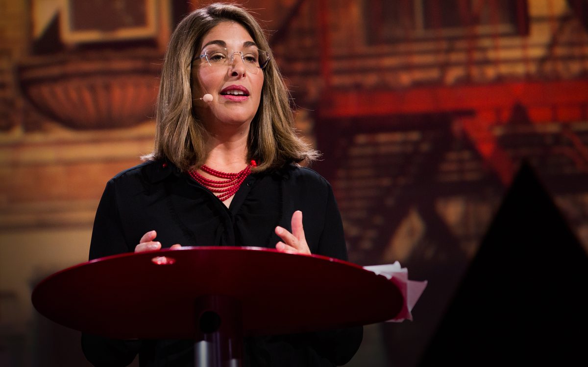 Naomi Klein speaks at TEDGlobal NYC, September 20, 2017, The Town Hall, NY, NY. Photo: Ryan Lash / TED